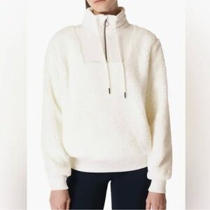Sweaty Betty Half Zip Sherpa Pullover~ size 8/M